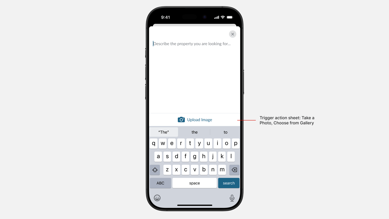 AI Search Modal View