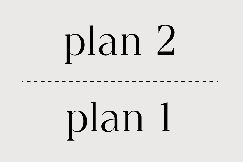 plan 1 + plan 2
