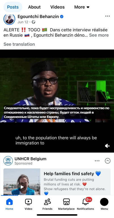 Source: Egountchi Behanzin Facebook page (Accessed 20 June 2025 from Belgium)