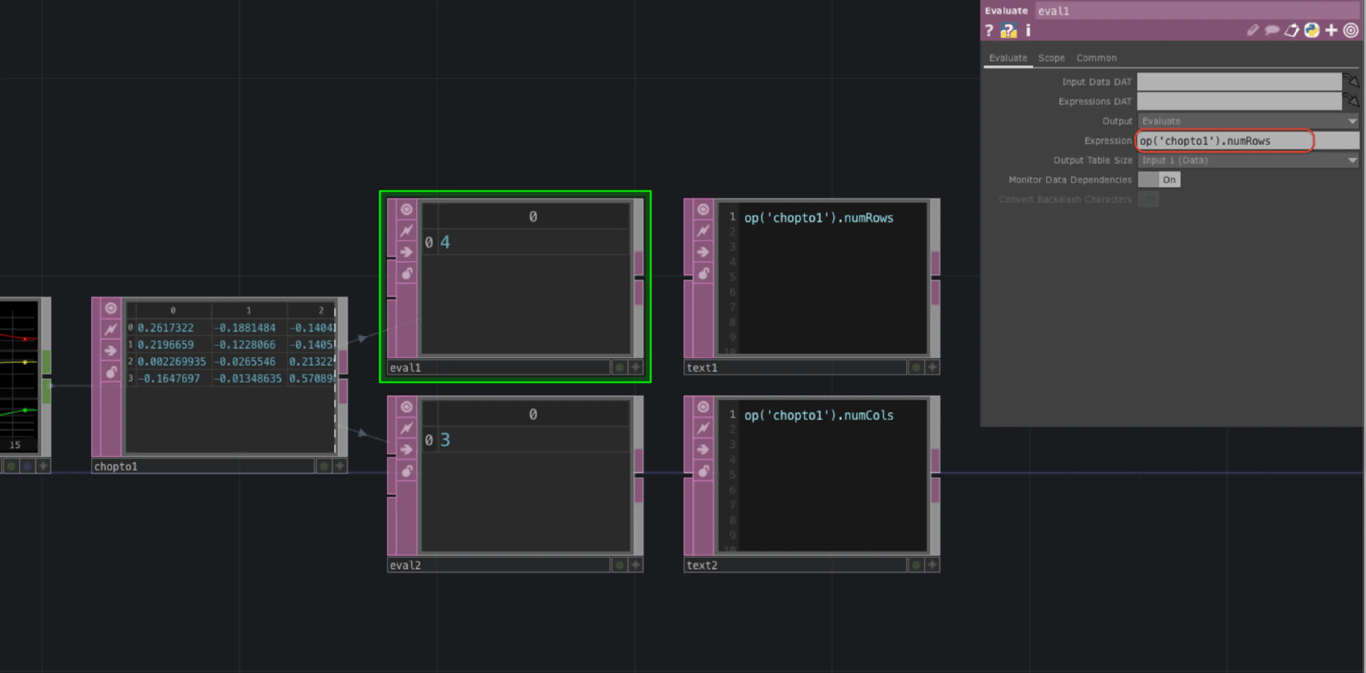 TouchDesigner Python Class 教學：使用 numRows / numCols 快速掌握 DAT 表格資料行列數