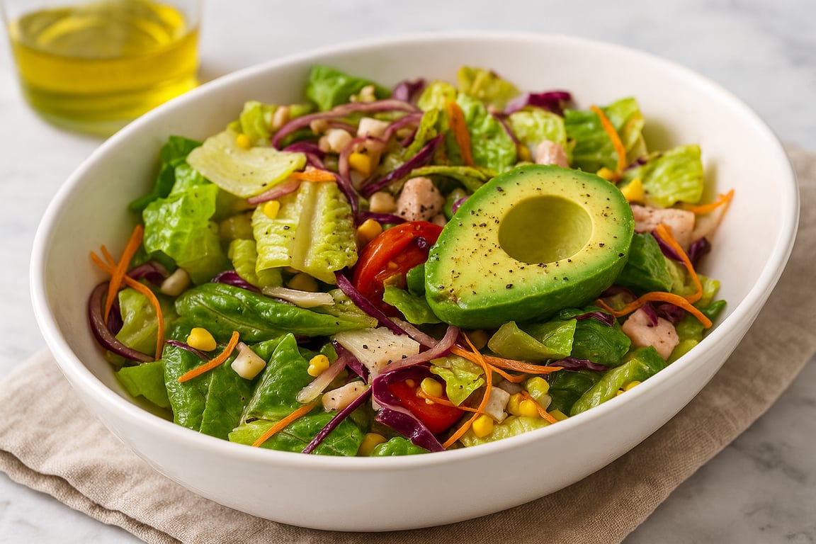 The Ultimate Italian Chopped Salad with Creamy Avocado