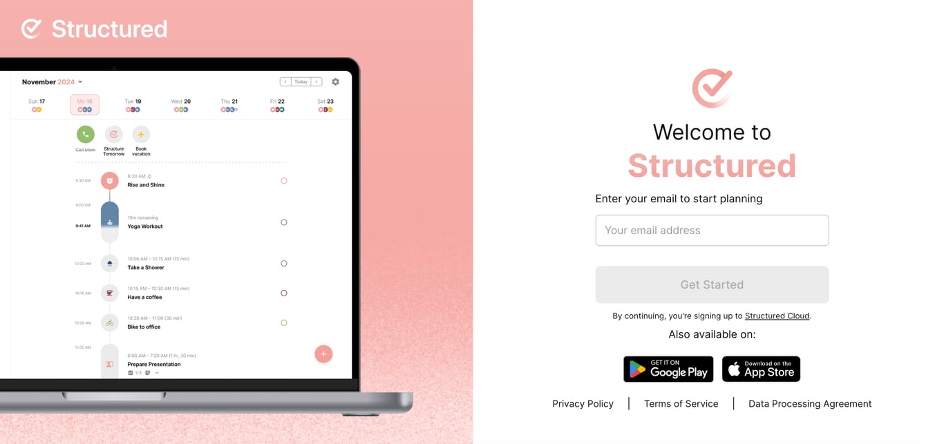 Structured Reminder App