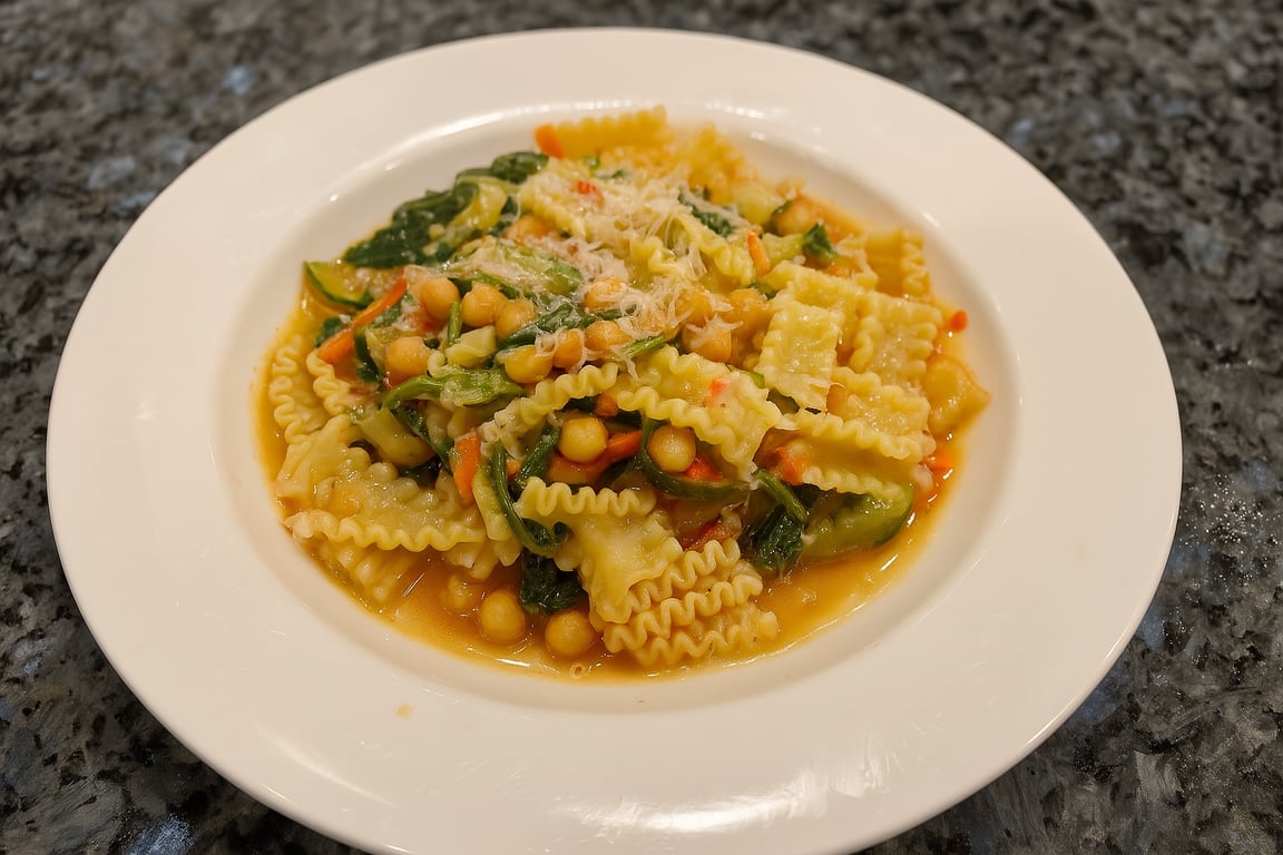 Pasta Meets Chickpea Stew—and It Works