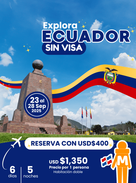 Tour Ecuador SIN VISA 2026 - 6 Días y 5 Noches 