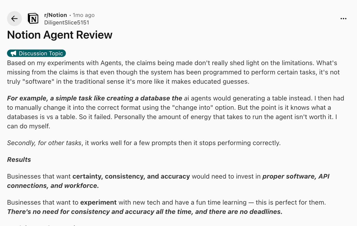 Negative Review