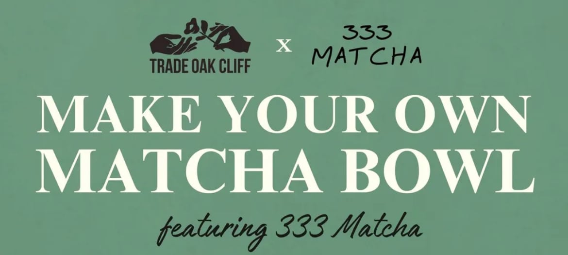 MAKE YOUR OWN MATCHA BOWL | Complimentary Matcha