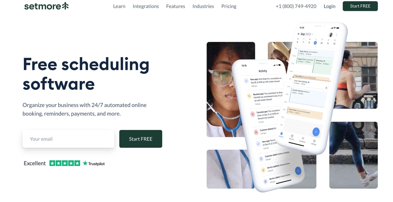 Setmore Scheduling Software