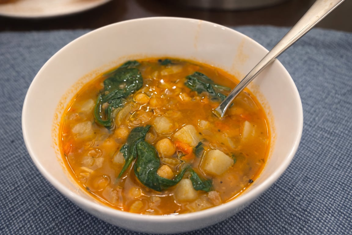 Hearty Chickpea & Farro Soup | Rustic Italian Comfort in a Bowl