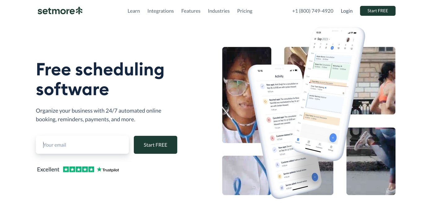 Setmore scheduling software