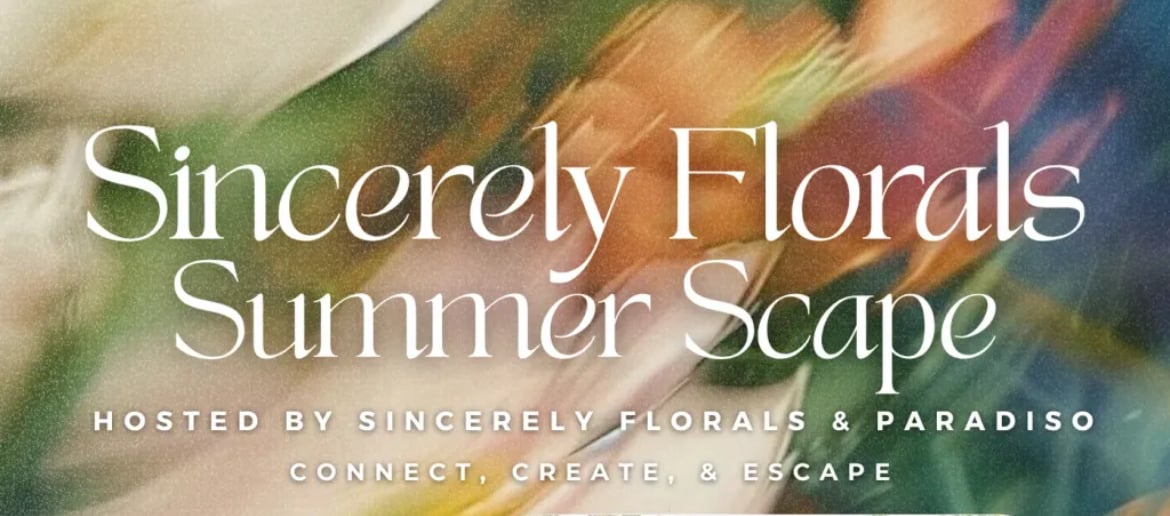 Flower Bouquet Workshop | Sincerely Florals Summer Scape