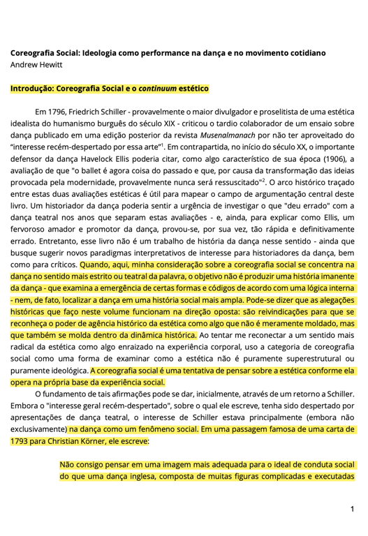 Coreografia Social: Ideologia como performance na dança e no movimento cotidiano