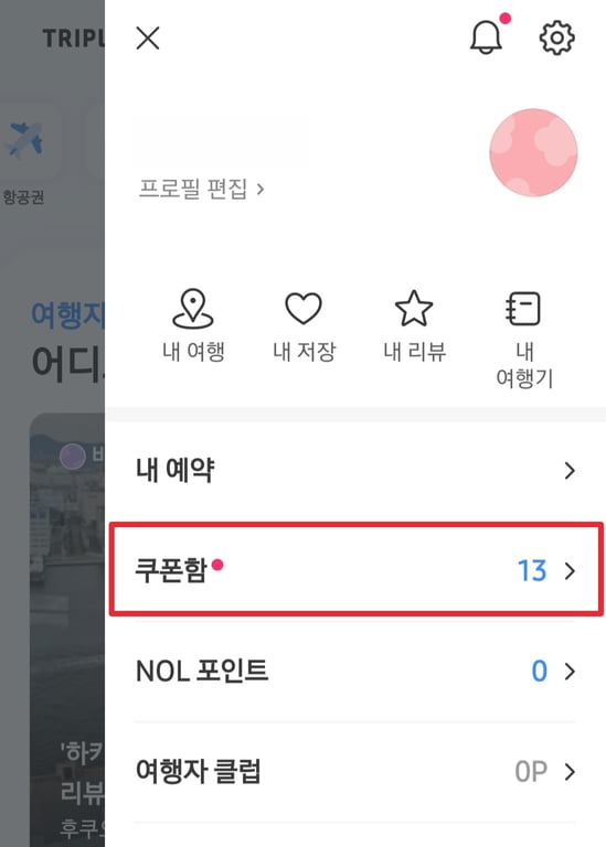 트리플 할인쿠폰 코드 사용방법 쿠폰 입력 및 적용 2