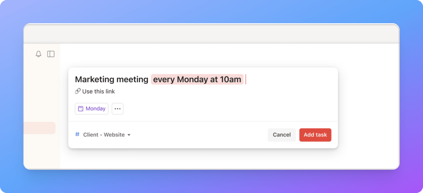 Todoist Recurring task
