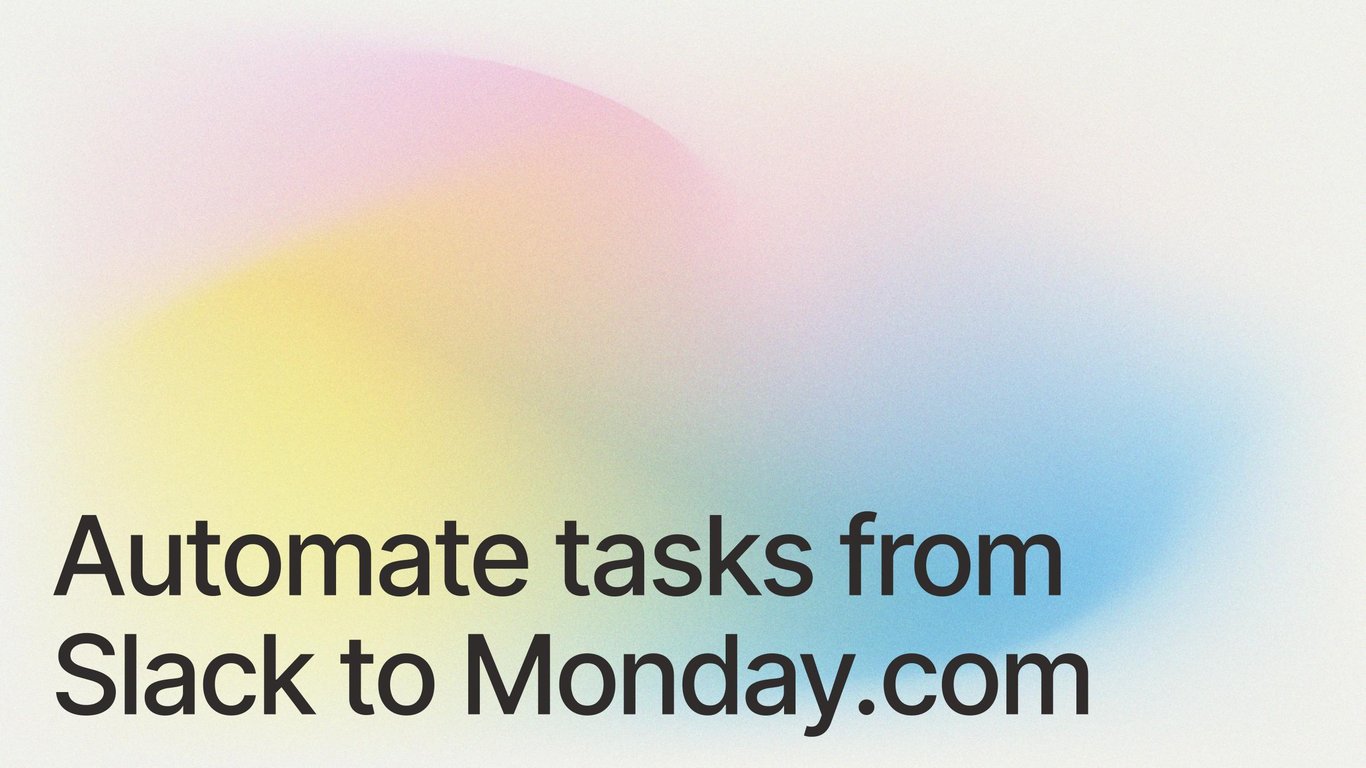 Automate tasks from Slack to Monday.com using Make.com