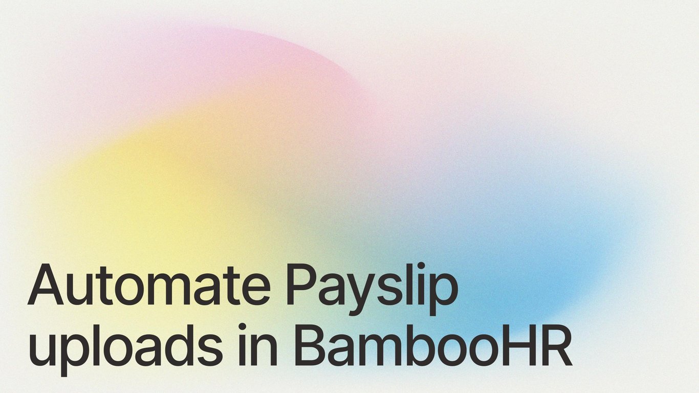 Automate Payslip Uploads in BambooHR using Make.comU