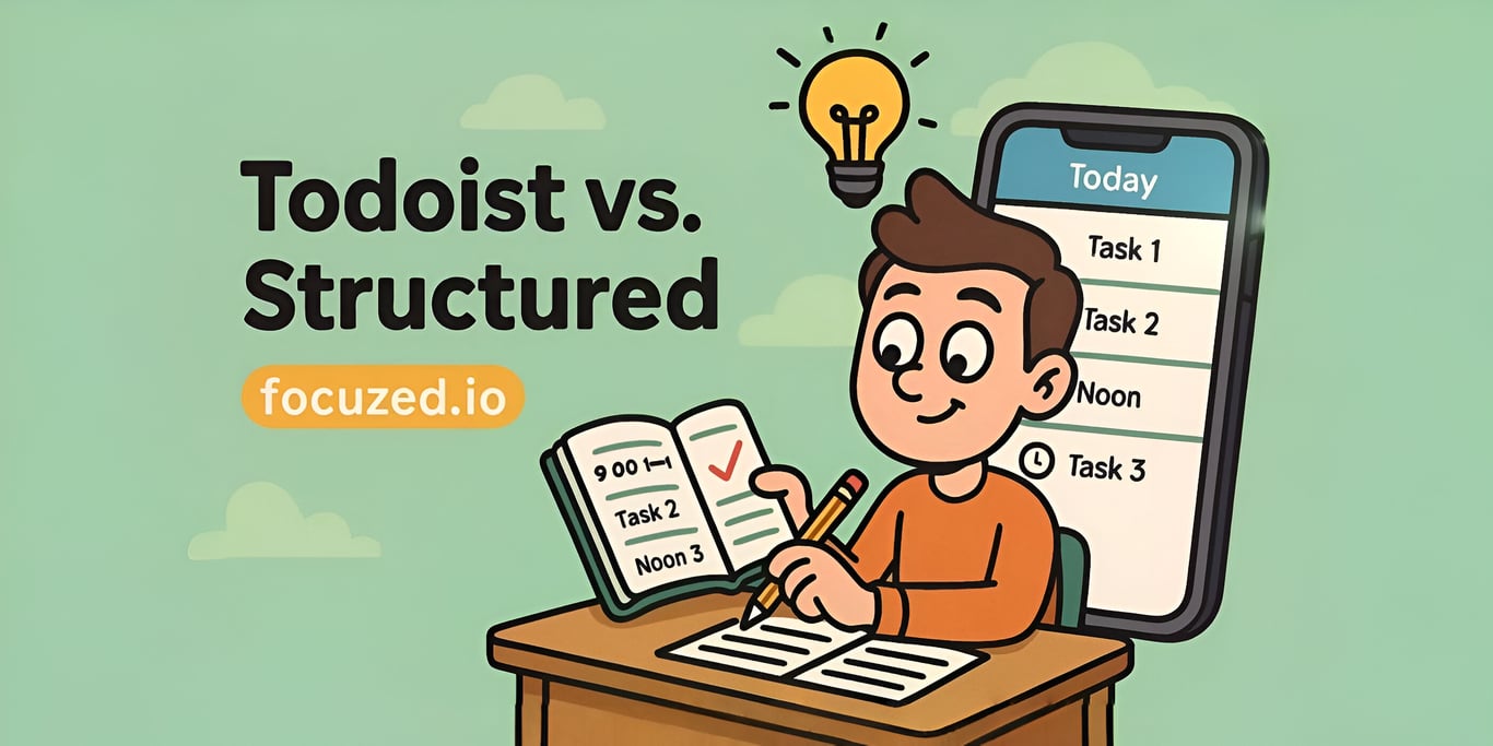 Todoist Vs. Structured: Which Planner Wins?