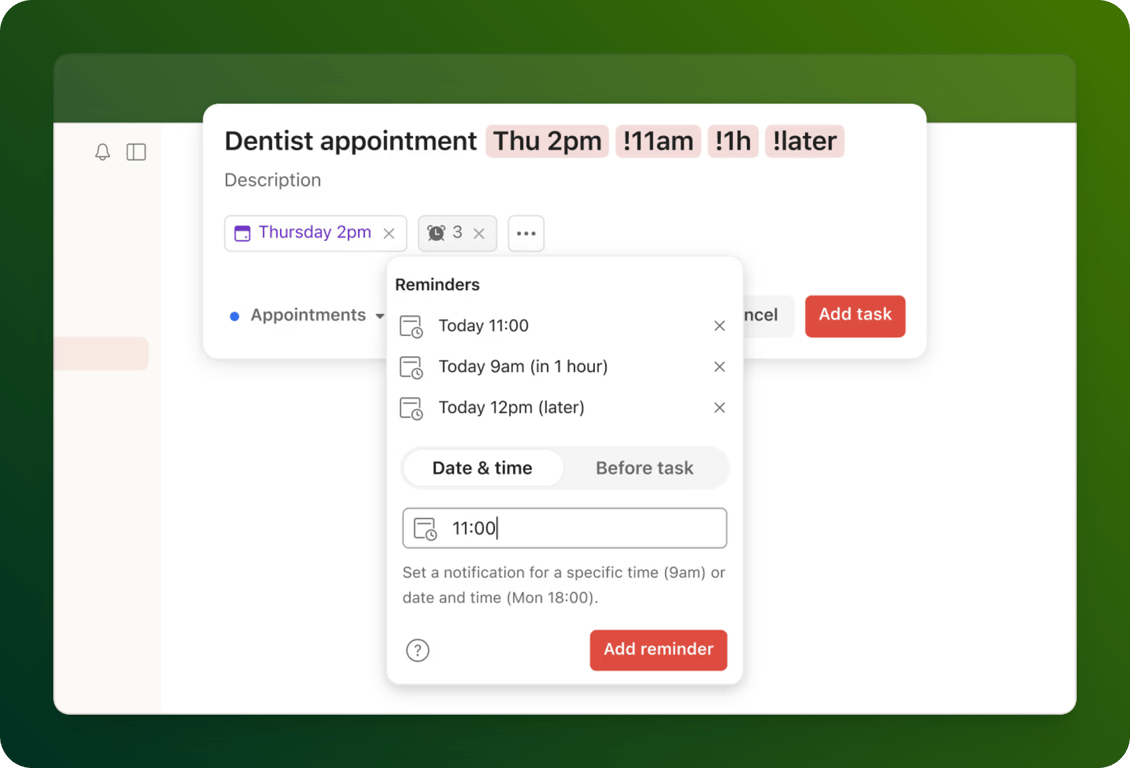 Todoist Reminder System