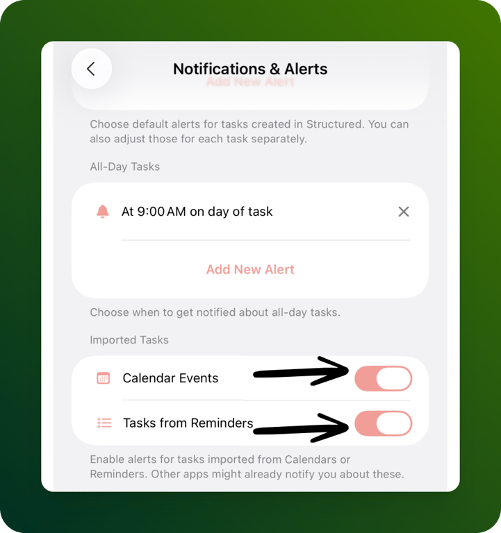Structured Notification system