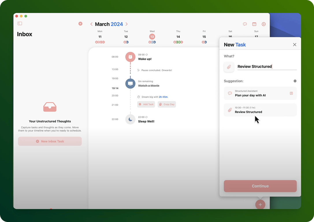 Structured Task Scheduling