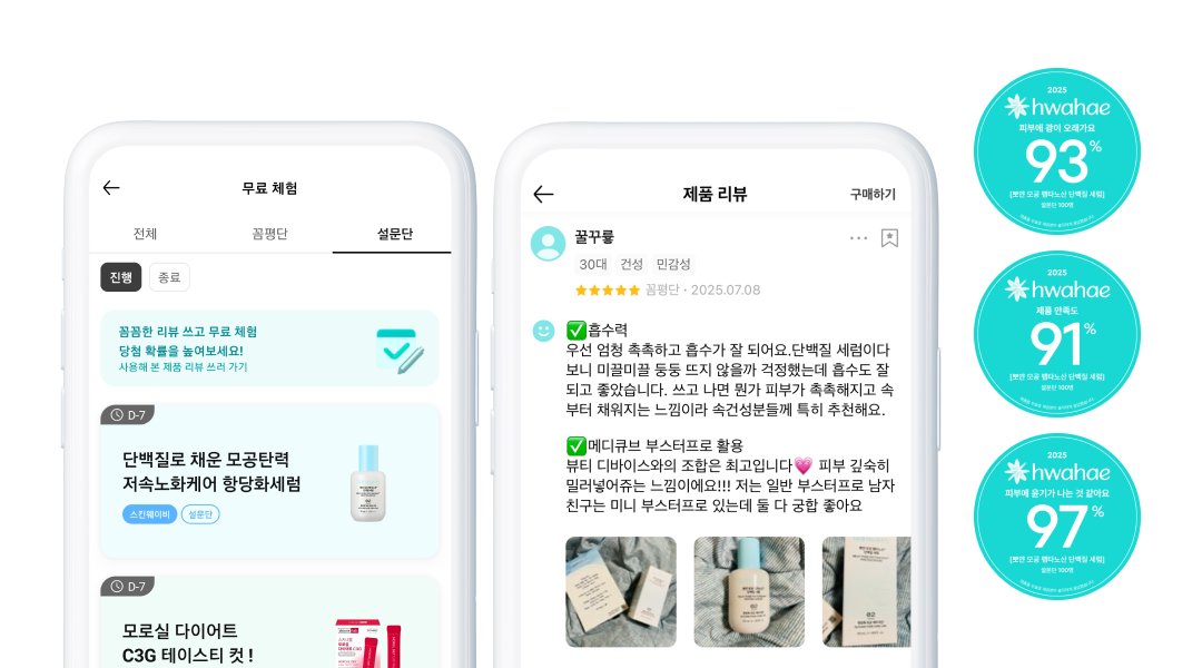 화해광고 첫 집행 사례 - 런칭 3개월만에 랭킹 1위 찍고 어워드까지 노리는 스킨웨이비