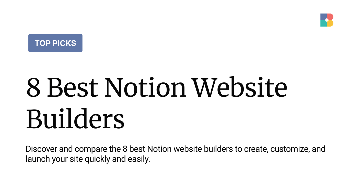 8 Best Notion Website Builders in 2025