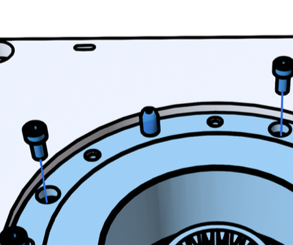 Confirm that the alignment pin is seated correctly.