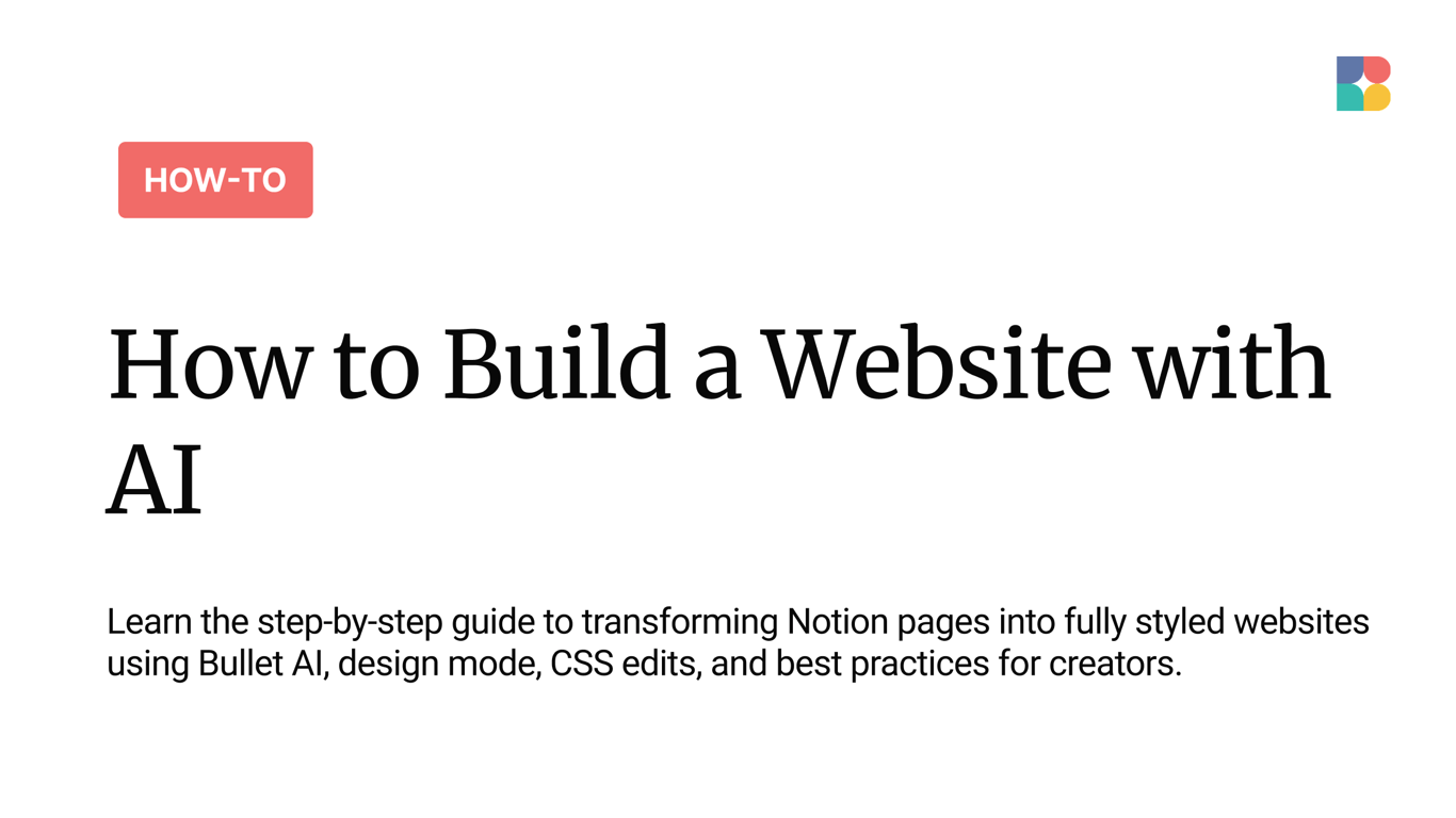 How to Build a Notion Website With AI