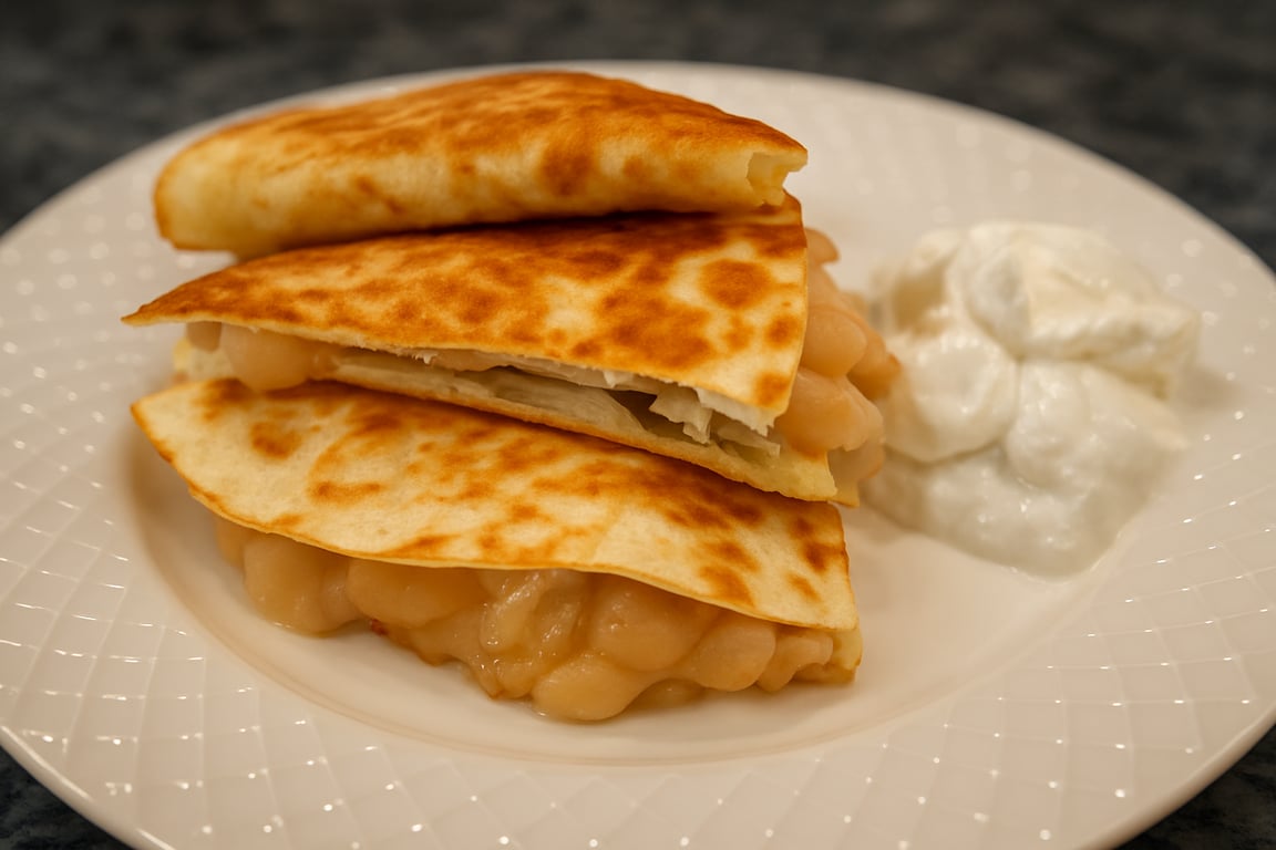 Turkey, Bean & Pepper Jack Quesadilla — A Leftovers Remix