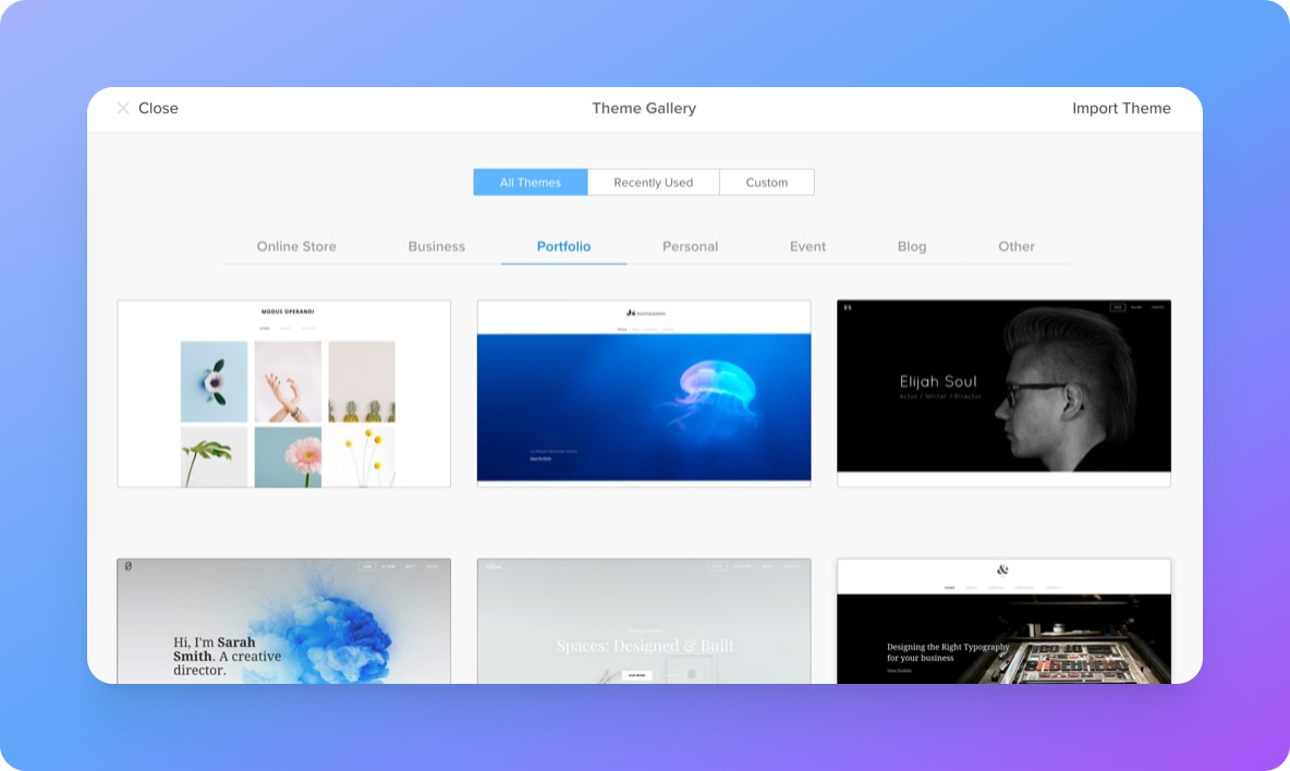 Weebly Theme Library
