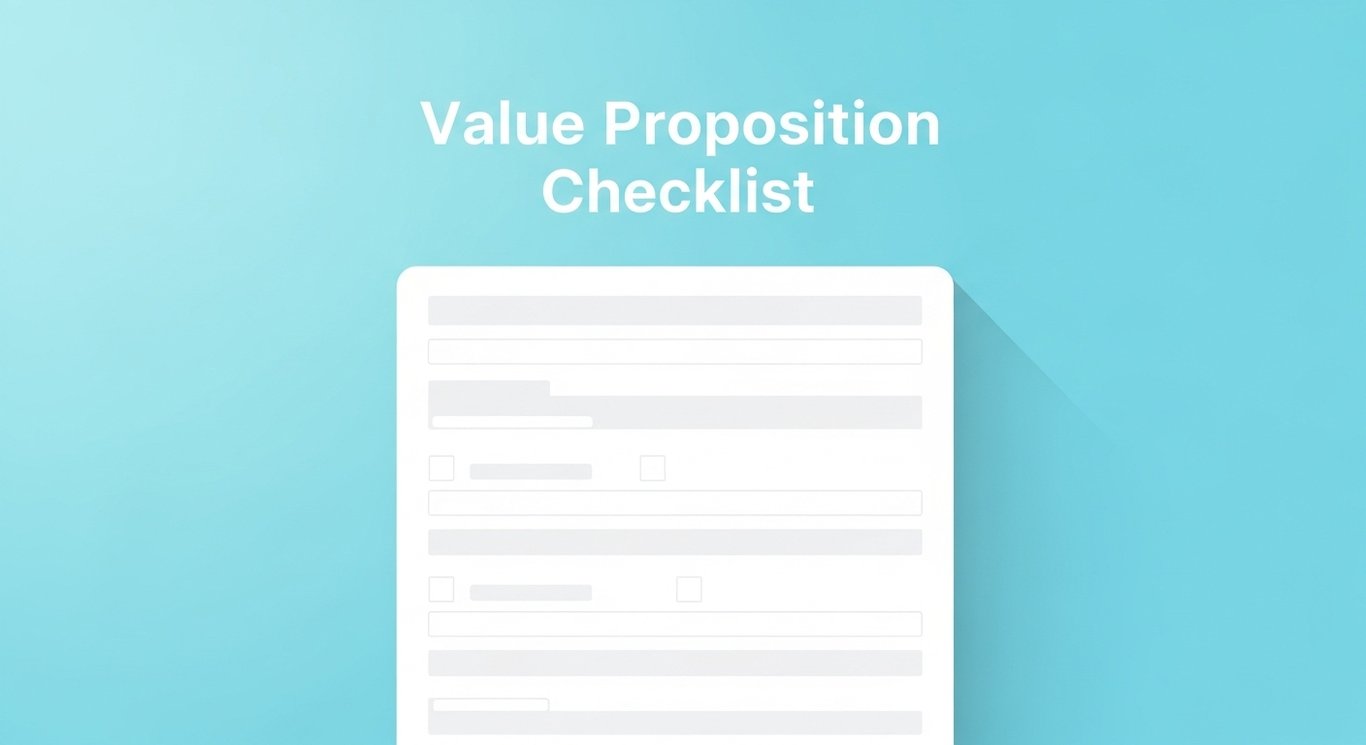 Our Free Value Proposition Checklist