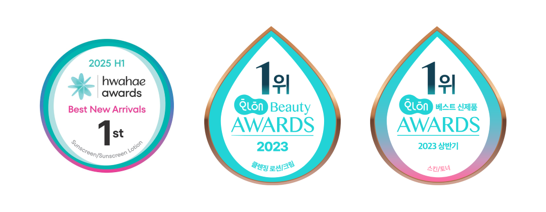 Key Hwahae Awards emblems won by IsNtree