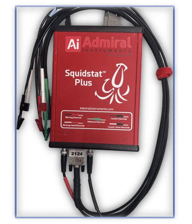 The Admiral instruments along with working, reference and counter sensors cable