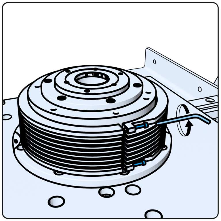 A close-up of a machine AI-generated content may be incorrect.