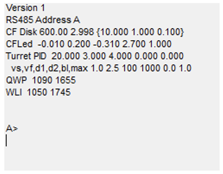 You should obtain the following communication.