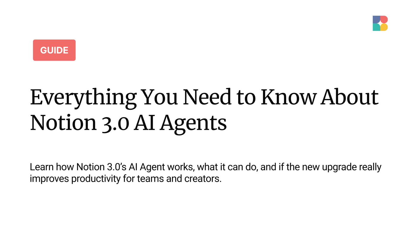 Notion 3.0 AI Agent: Everything You Need to Know!