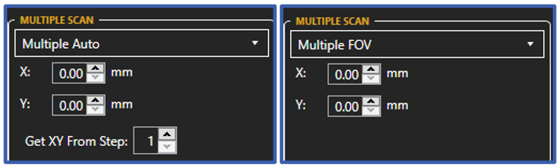 Multiple Auto and Multiple FOV Scanning windows.