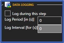 Data logging window