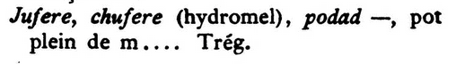Extrait du « Glossaire cryptologique du breton » – 1884