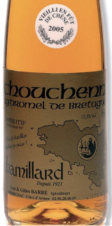 Etiquette d’une bouteille de Chamillard de la famille Barbé à Merdrignac.© Revue Bretons en Cuisine via le site bretagne.synagri.com