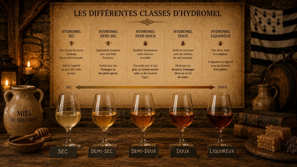 Les différentes classes d’hydromel