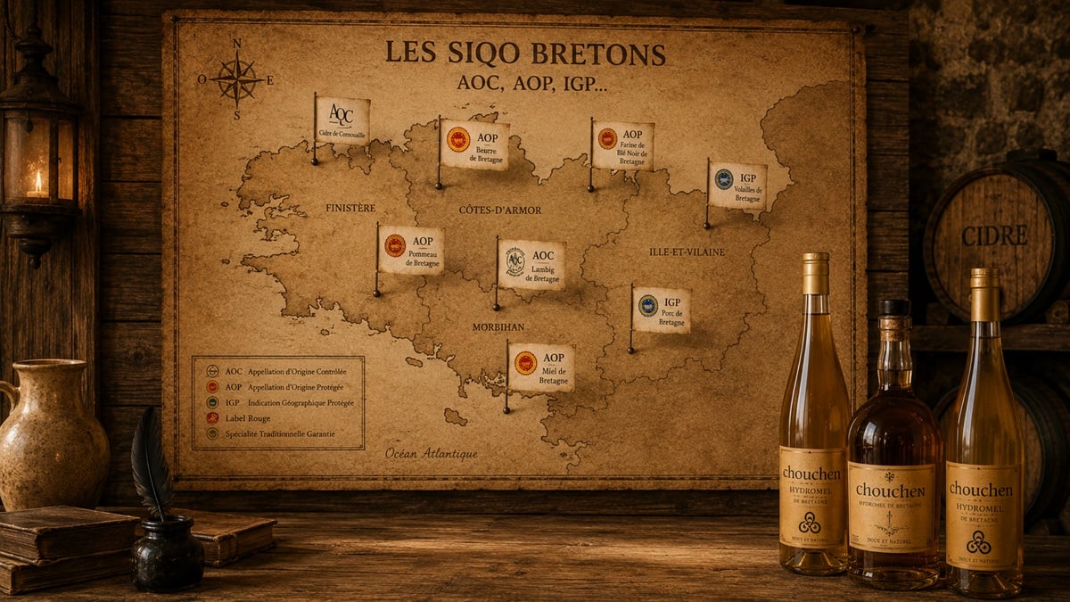 Les SIQO bretons (AOC, AOP, IGP, etc)