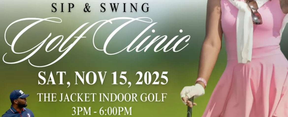 ✨ Sip & Swing Golf Clinic powered by Drew Cody ✨