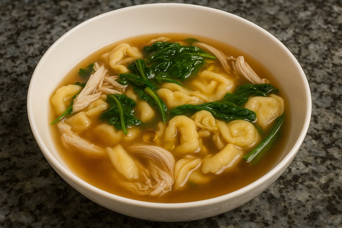 Tortellini en Brodo (Using Liquid Gold)