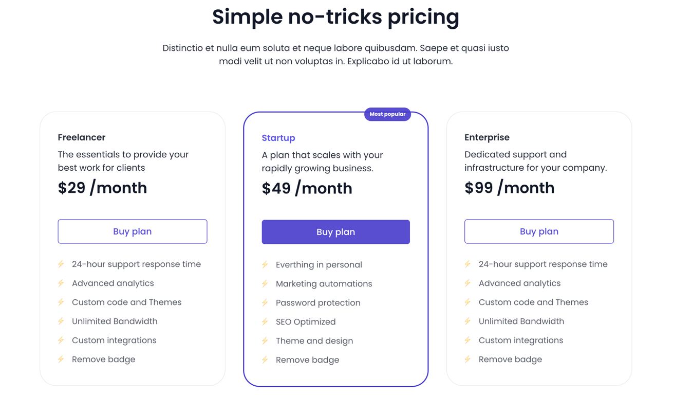 5. Three tiers brand border
