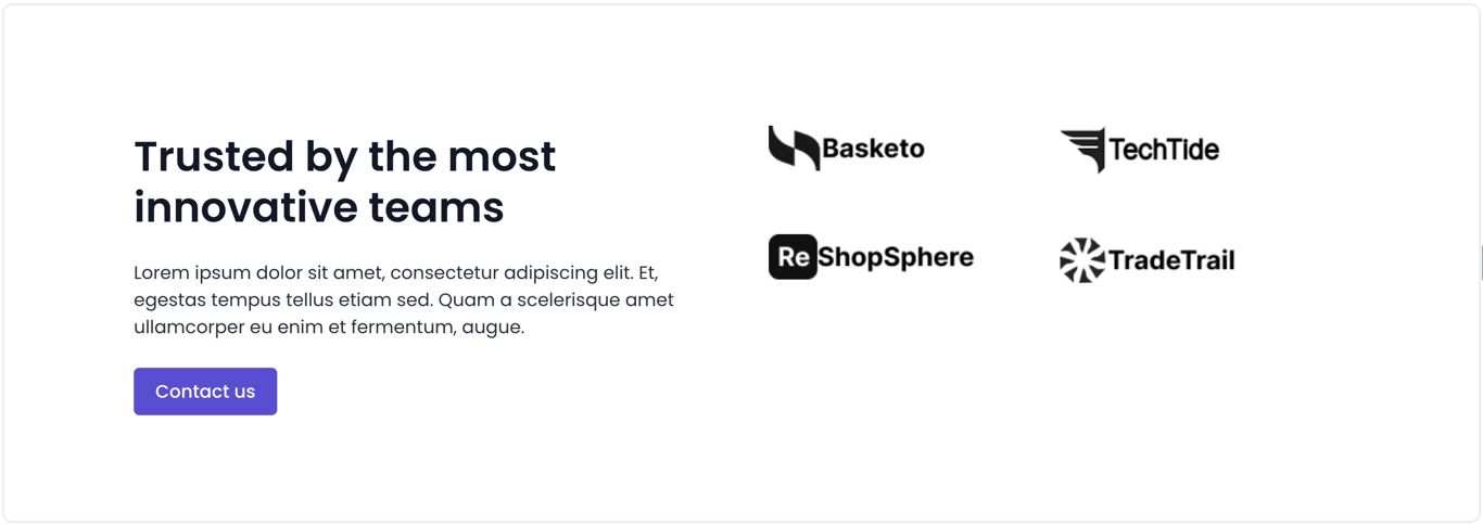 7. Split with logos on right