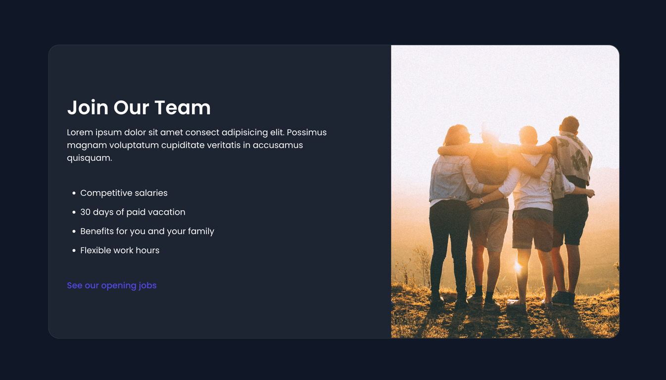9. Info split with image