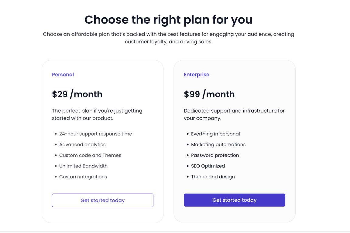 1. Two tiers with gray