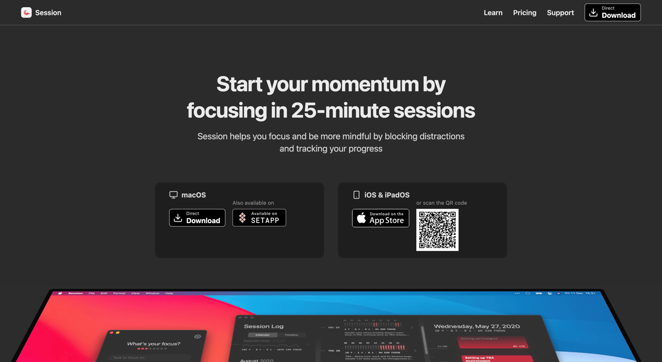 Session Home Page