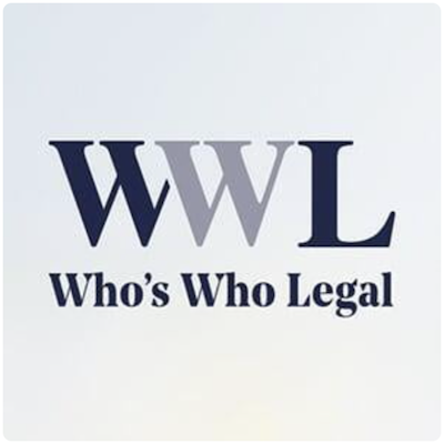 Logo Who's Who Legal - Cabinet Bertrand référencé classement international Sports Entertainment depuis 2017