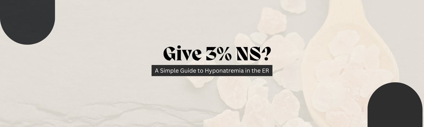 When Should I Give 3% Saline?